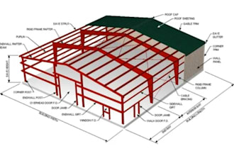 design steel structures with calculations and shop drawings