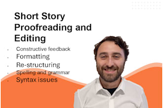 provide copy editing and proofreading for your short story