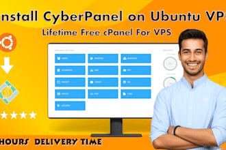 install and configure cyberpanel, cpanel, plesk on vps
