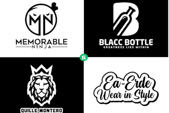 do design luxury fashion and clothing brand logo with source file