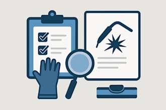 provide welding quality documentation and inspection forms