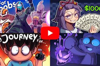 draw youtube cartoon thumbnails