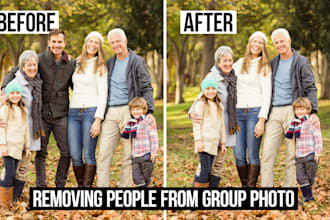 remove people from a group photo