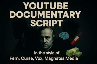 write youtube documentary scripts in fern vox c magnates style scriptwriting