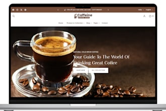 build custom shopify store for your coffee brand, café, or dropshipping business
