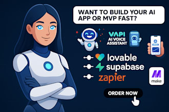 saas mvps, ai apps and voice agents with lovable loveable vapi botchat website