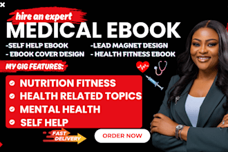be your medical fitness writer, physiotherapy, mental health ebook, amazon kdp