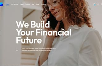 financial advisor website tax website financial landing page financial website