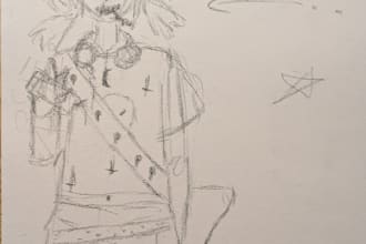 draw anything u want with pencil on paper