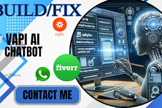 urgent fix vapi voice agent retell ai whatsapp make scenario chatbot n8n expert