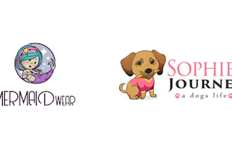create fun, cute, character, kawaii, cartoon, animal logo