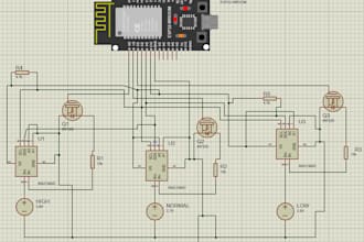 design electronic circuit, simulate and analyze on multisim and proteus design