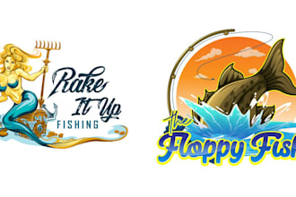do an amazing hunting, fishing, and outdoor gaming logo