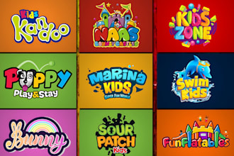 make daycare, children, childcare baby shop, baby product, toys and kids logo