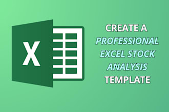 create a professional excel stock analysis template