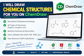 draw chemical structures for you on chemdraw
