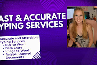 transcribe or retype pdfs, scanned documents, text from images, etc