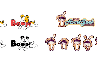 create a cute cartoon kawaii for your brand