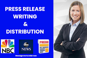 do a professional press release writing and press release distribution