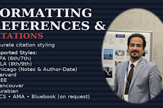 edit and format your references and citations