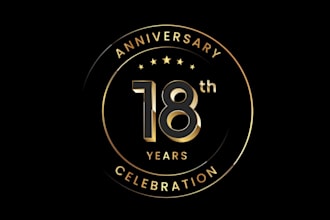 create anniversary, marriage, event, wedding logo design