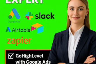 do gohighlevel integration with google ads facebook ads slack airtable zapier