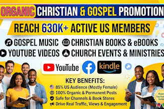 do organic christian promotion and book marketing
