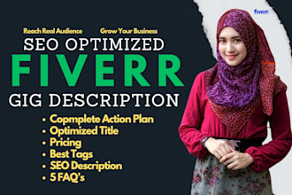 optimize your fiverr gig, description, image and SEO ranking