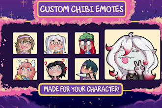make custom chibi twitch emotes