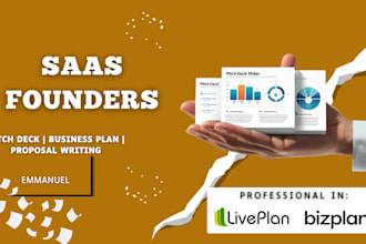 design saas pitch deck, whitepaper, business plan for smooth fundraising