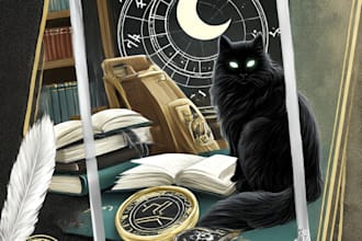 create custom tarot card illustrations in any styles