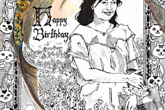 draw a birthday, anniversary, custom card for your loved ones or pet