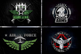 design military, skull, army, tactical, badge patch logo or graphics
