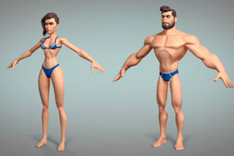 fix 3d nsfw female character, game asset,daz3d studio,ue5 rig,topology, 3d armor