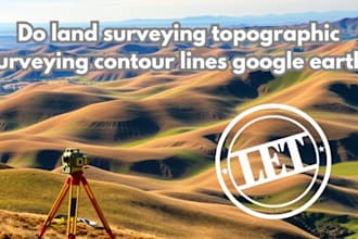 do land surveying topographic surveying, map,  contour lines google earth