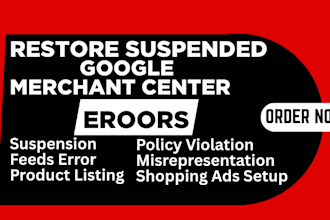 fix google merchant center suspension due to misrepresentation policy violation