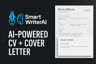 optimize your CV and cover letter with ai and human editing