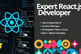 build responsive react websites or reusable components for you
