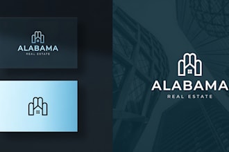 do best unique property management or real estate logo