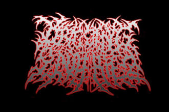 make black metal, slam, death metal logo design band
