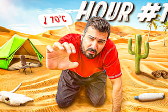 make a custom youtube thumbnail for challange videos
