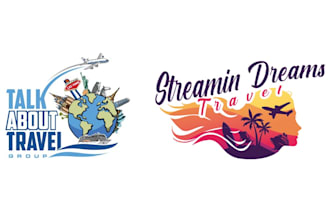 do modern travel, hotel and adventure outdoor logo or graphics design