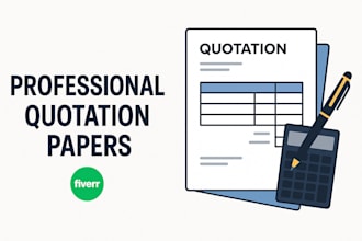 prepare professional quotation papers on demand