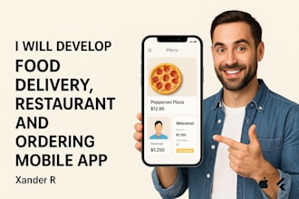 develop food delivery app, restaurant app, delivery app, ordering mobile app