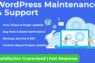 provide wordpress website maintenance, support, and fixes