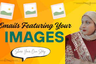 draft emails with image placeholders that sell