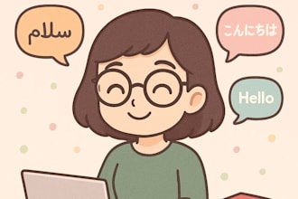 professionally translate pwrsian,english and japanese