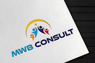 design unique financial accounting investment consulting marketing logo