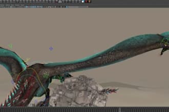advanced dragon animation,3d rig,creature,auto rig pro,rigify rig,maya face rig