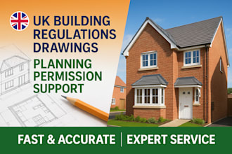 provide UK building regulation drawing loft conversion and planning permission